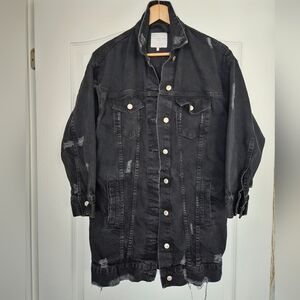 Distressed ZARA Jean Jacket